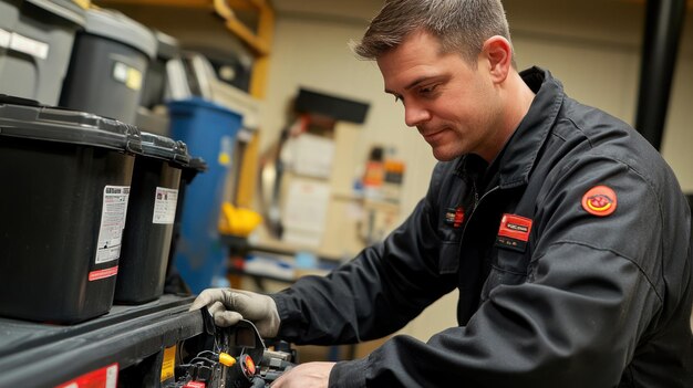focused-technician-working-with-containers-specialized-storage-area